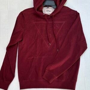New Guess Men's Deep Red Hoodie Sz M